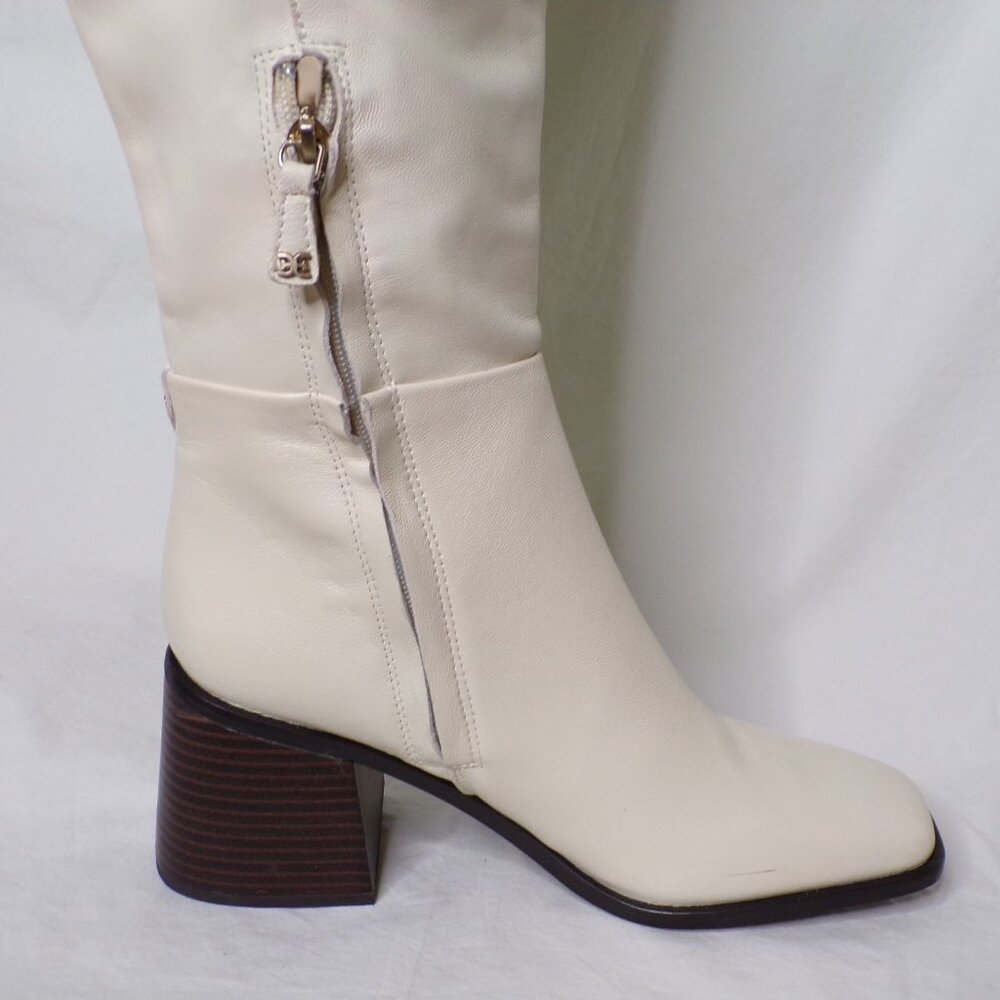 🆕SAM EDELMAN Wade Knee High Boot Ivory Off-White 8.5 - Picture 13 of 16